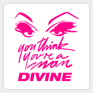 DIVINE 80S RETRO STYLE PINK NEON Magnet